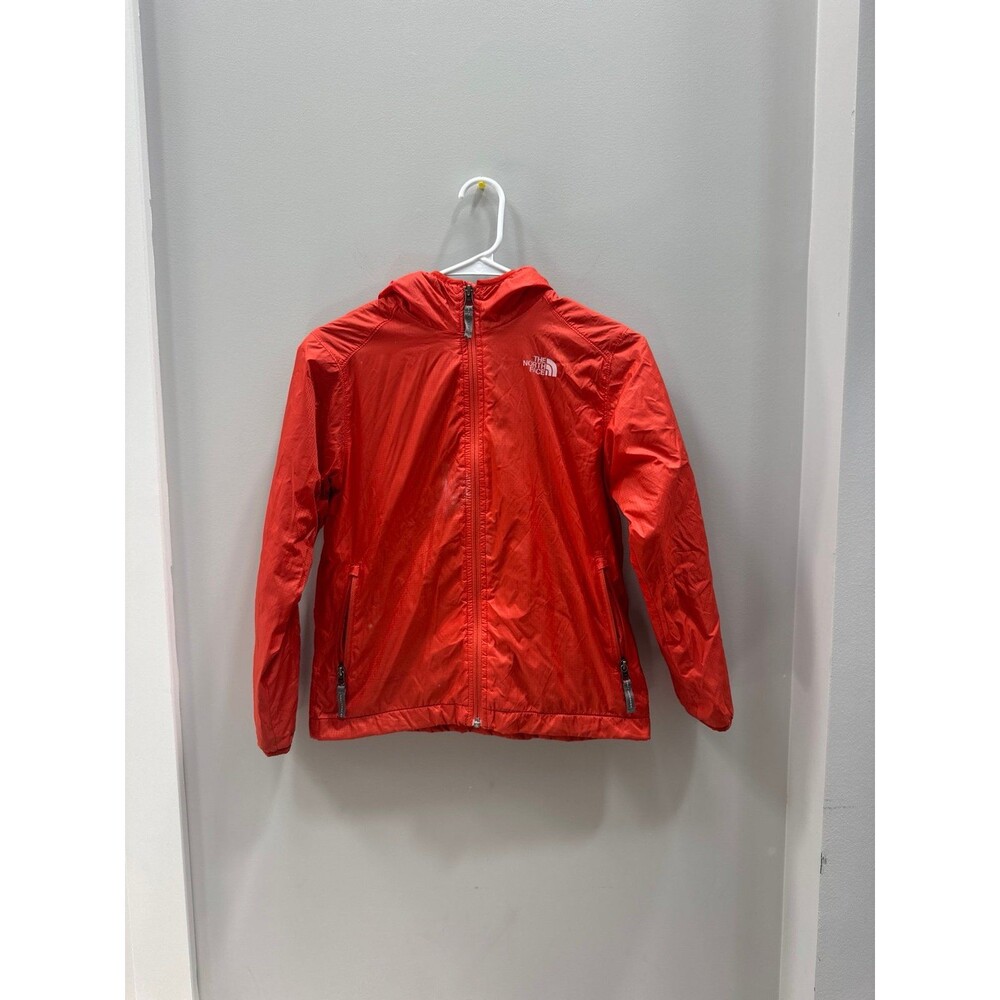 North Face Fleece Lined Windbreaker Kids' 10/12 Orange